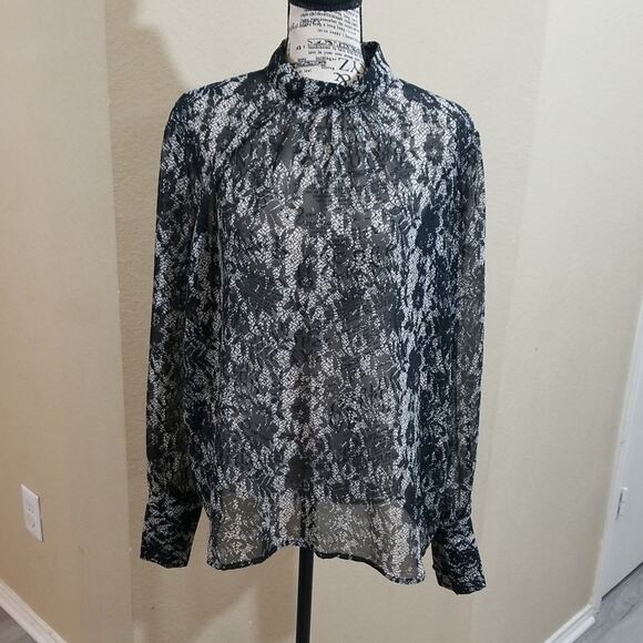 Who what wear sheer top‎ size large - Picture 1 of 5